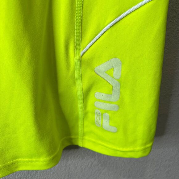 Fila Sport Womens Neon Yellow Running T-Shirt M - Picture 7 of 11